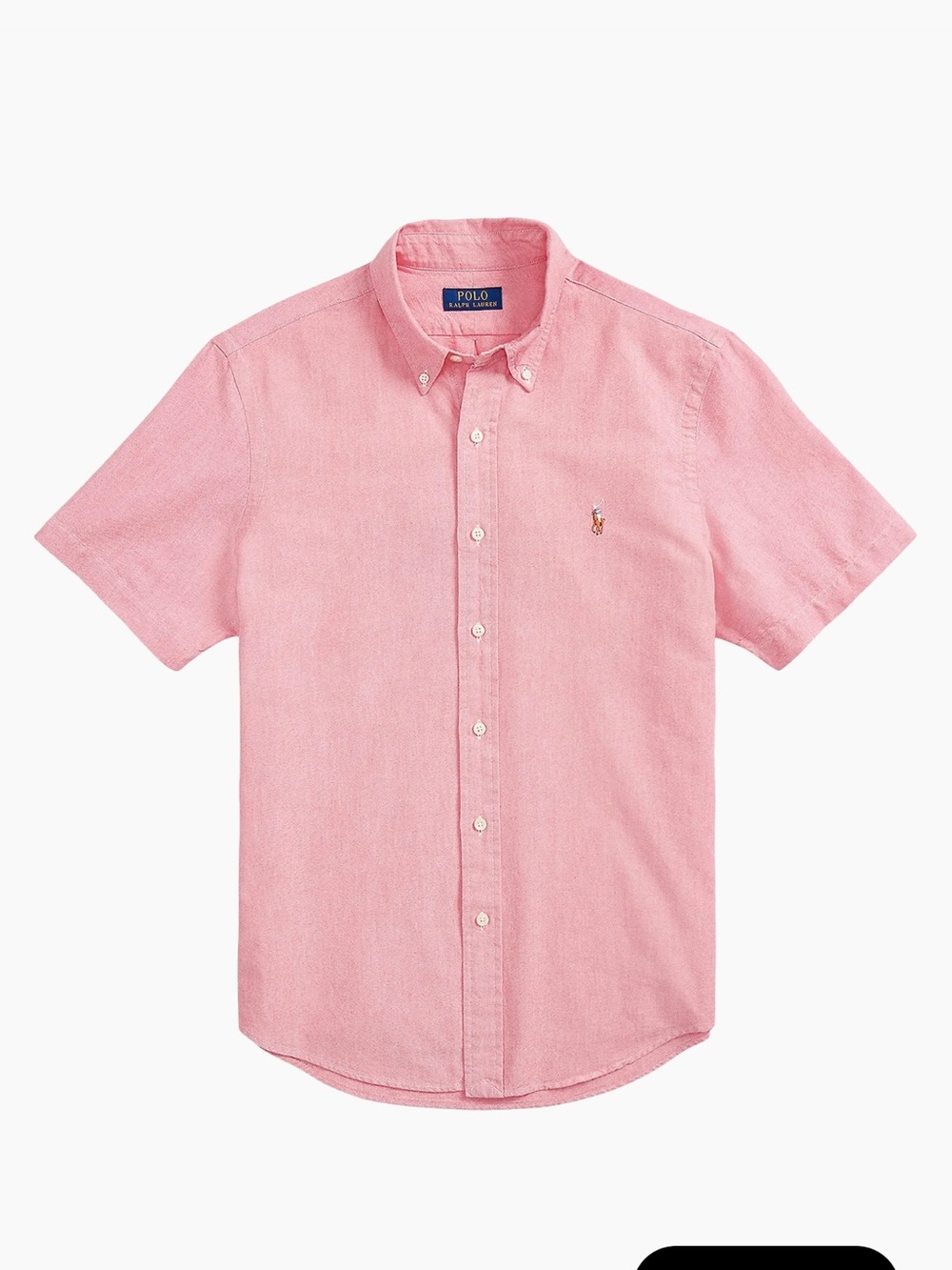 Ralph Lauren Pink Short-Sleeve Button-Down Shirt - Picture 3 of 6